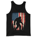 Bigfoot American Flag 4th Of July Patriotic Sasquatch USA - Tank Top