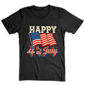 Happy 4th Of July American Flag Patriotic - T-Shirt