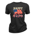 Happy 4th Of July American Flag Patriotic - Women T-Shirt