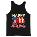 Happy 4th Of July American Flag Patriotic - Tank Top