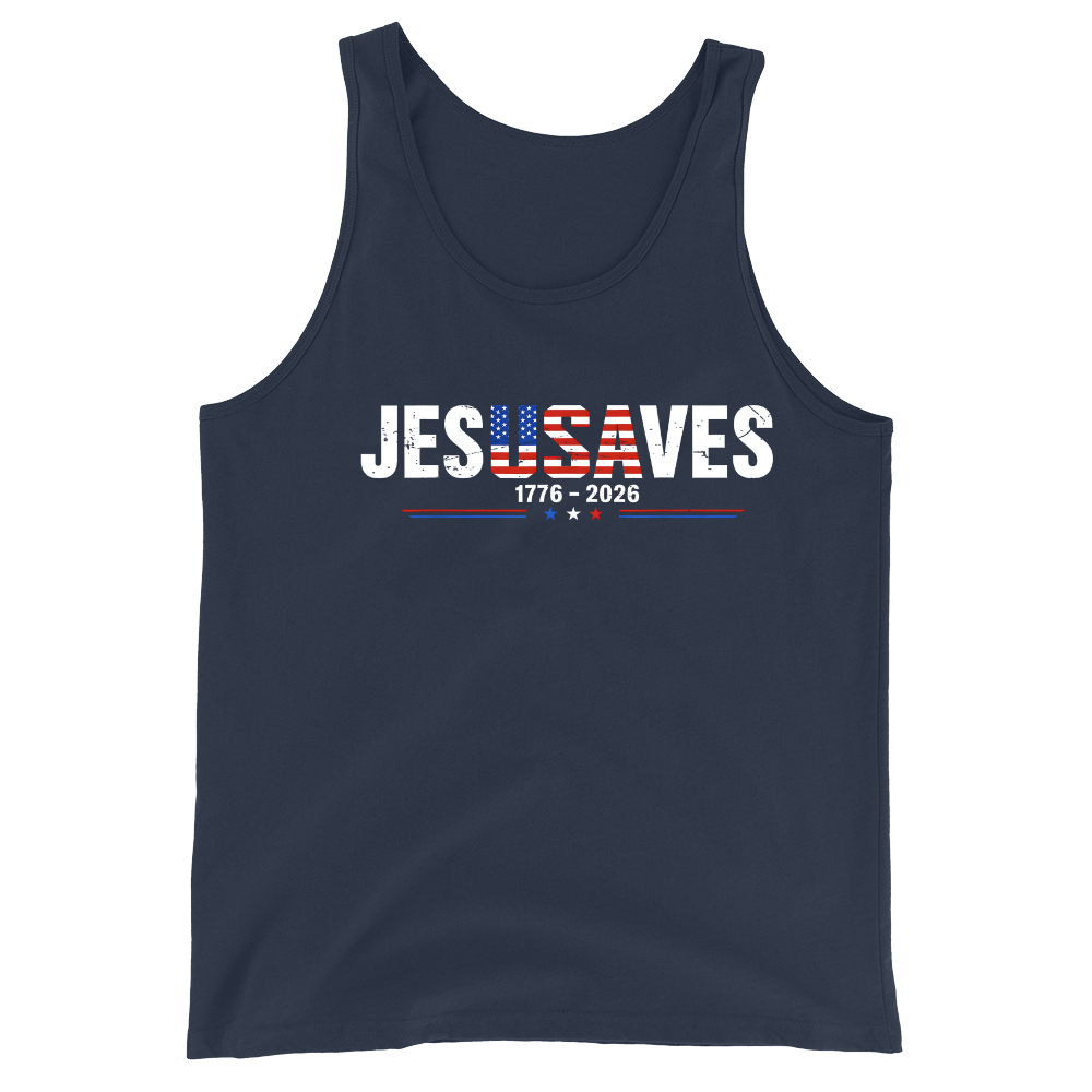 Jesus Saves 1776-2026 - Tank Top
