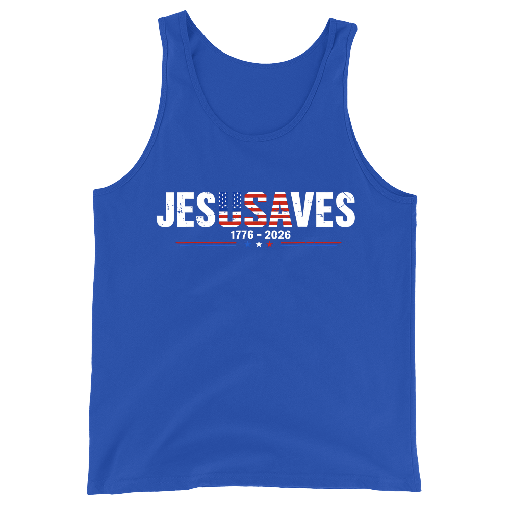 Jesus Saves 1776-2026 - Tank Top