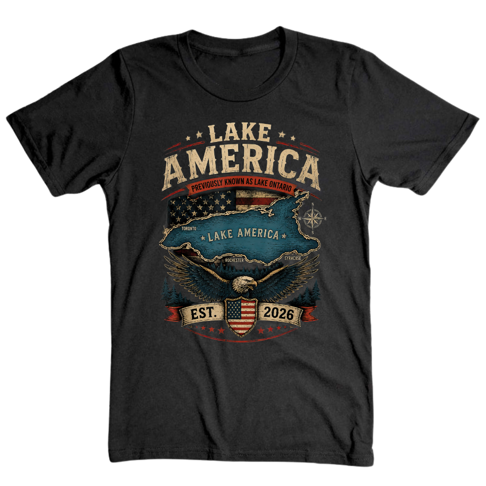 Lake America 2026 Patriotic Lake Ontario - T-Shirt