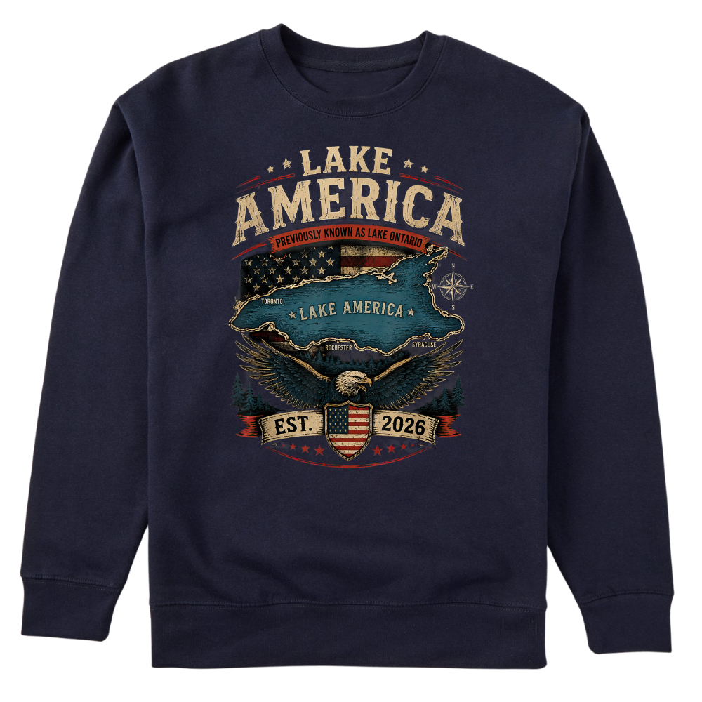 Lake America 2026 Patriotic Lake Ontario - Sweater