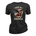 Made In America Eagle Horse Patriotic USA Flag - Women T-Shirt