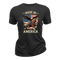 Made In America Eagle Horse Patriotic USA Flag - Women T-Shirt