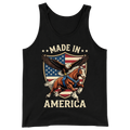 Made In America Eagle Horse Patriotic USA Flag - Tank Top