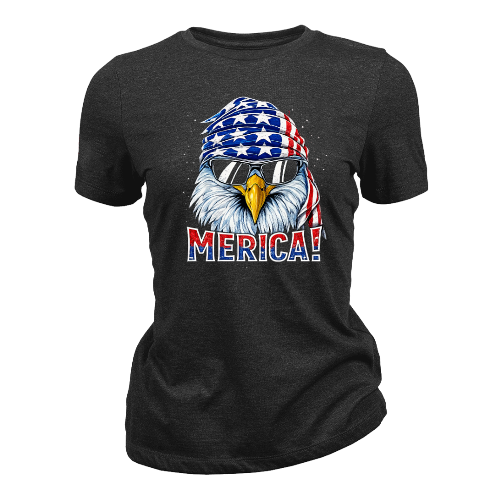 Merica Eagle Patriotic American Flag - Women T-Shirt