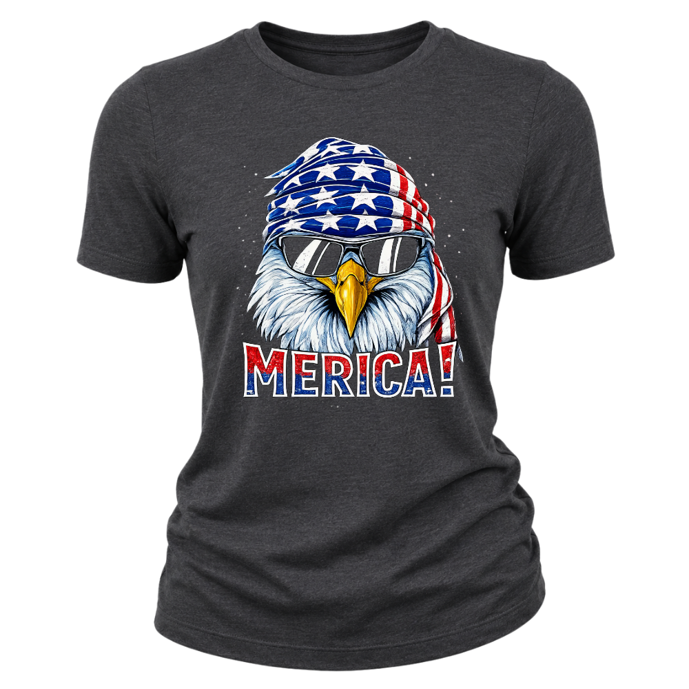 Merica Eagle Patriotic American Flag - Women T-Shirt