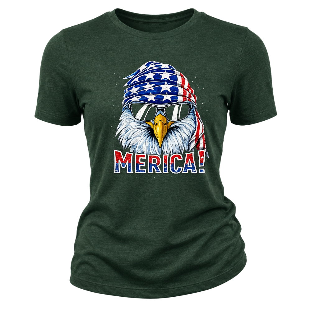 Merica Eagle Patriotic American Flag - Women T-Shirt