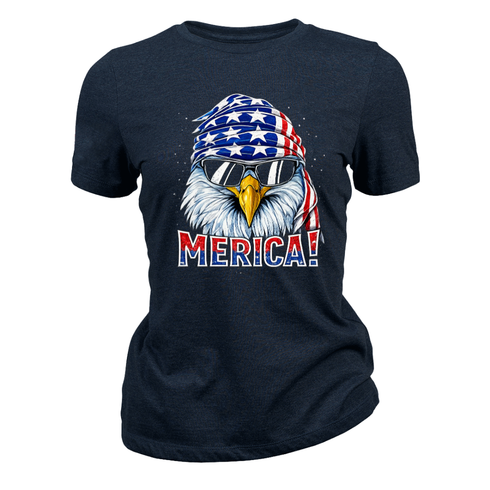 Merica Eagle Patriotic American Flag - Women T-Shirt