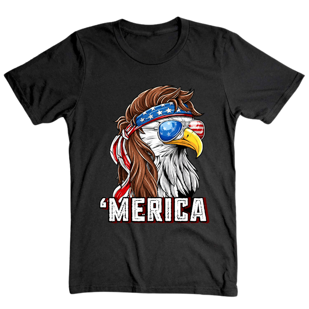 Merica Eagle Patriotic - T-Shirt