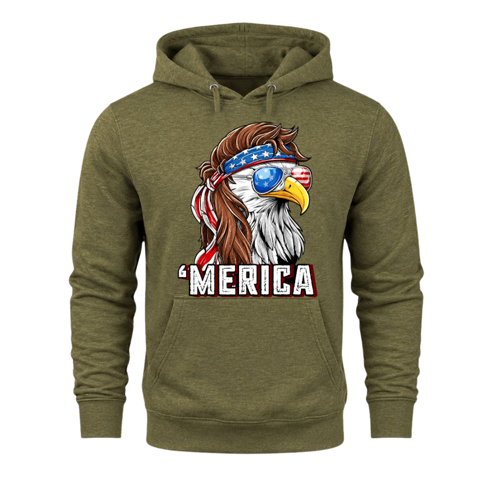 Merica Eagle Patriotic - Hoodie