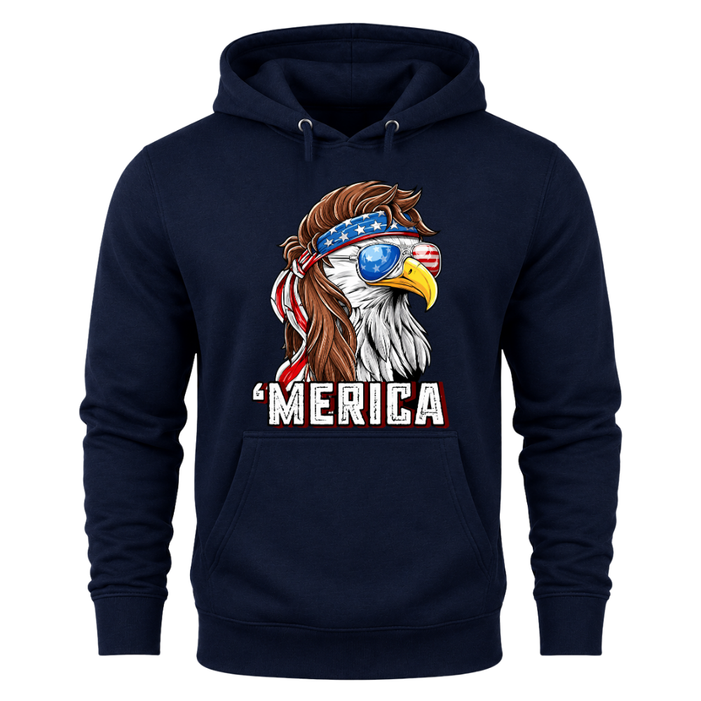 Merica Eagle Patriotic - Hoodie