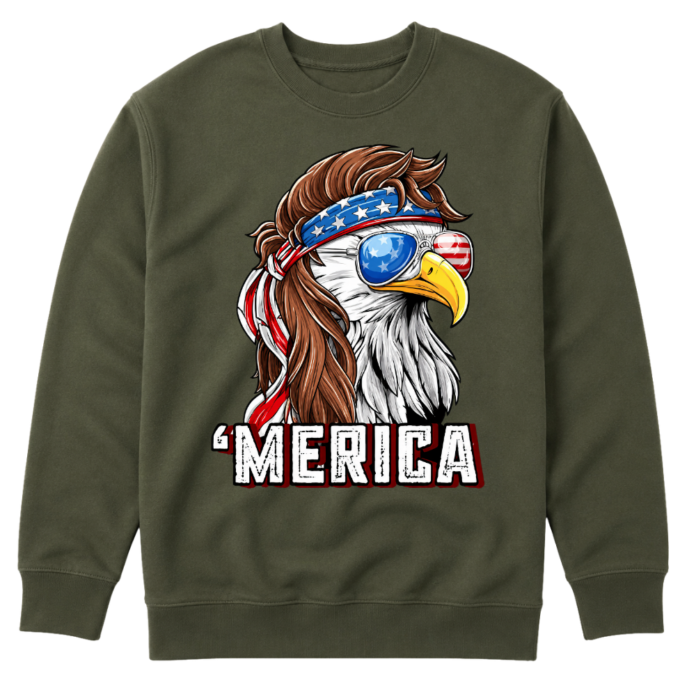 Merica Eagle Patriotic - Sweater