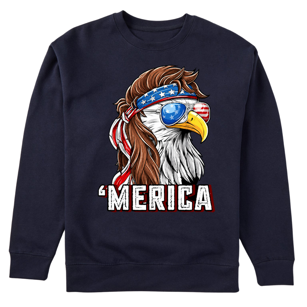 Merica Eagle Patriotic - Sweater