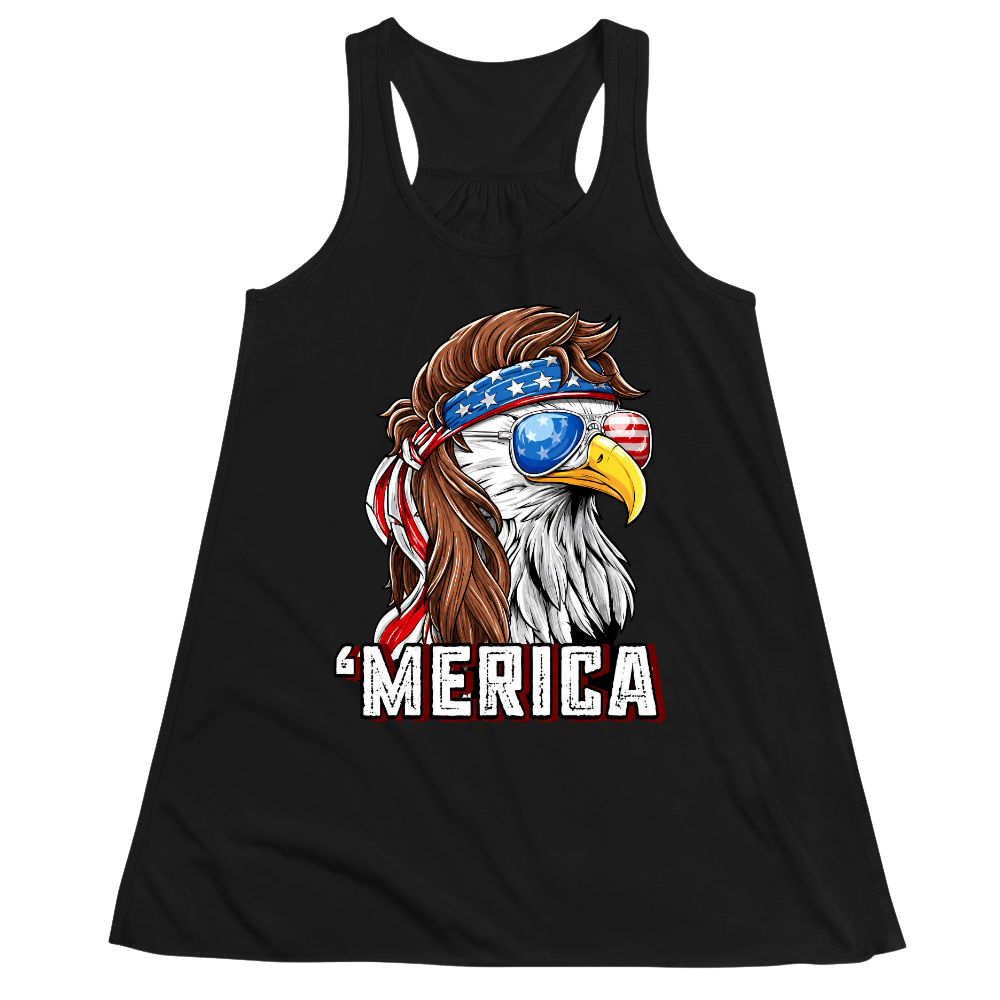 Merica Eagle Patriotic - Women Tank Top