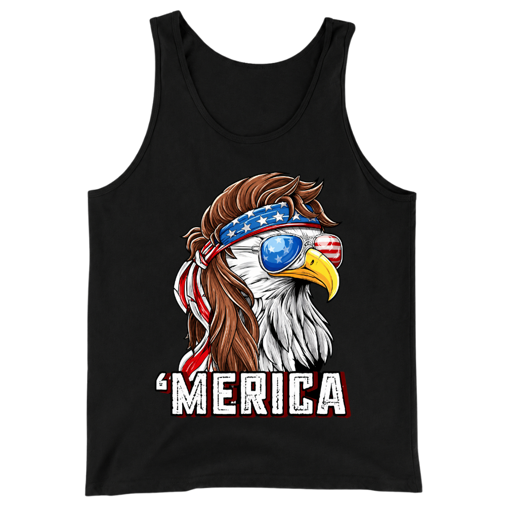 Merica Eagle Patriotic - Tank Top