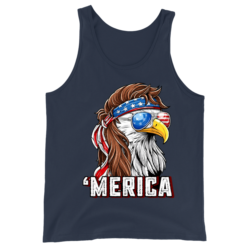 Merica Eagle Patriotic - Tank Top