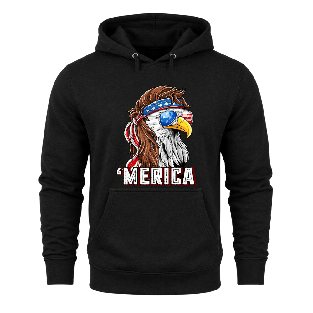 Merica Eagle Patriotic - Hoodie