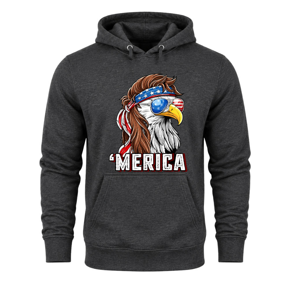 Merica Eagle Patriotic - Hoodie