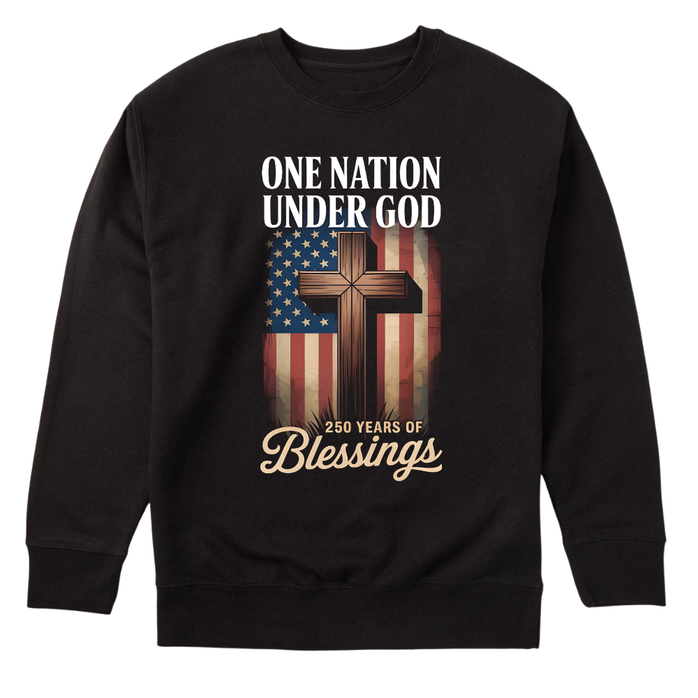 One Nation Under God 250 Years America Blessing - Sweater