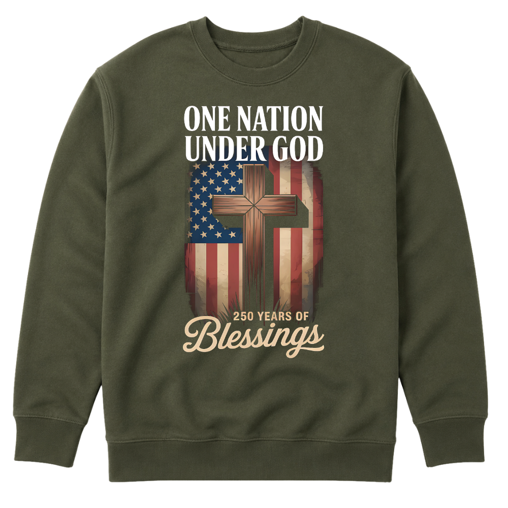 One Nation Under God 250 Years America Blessing - Sweater