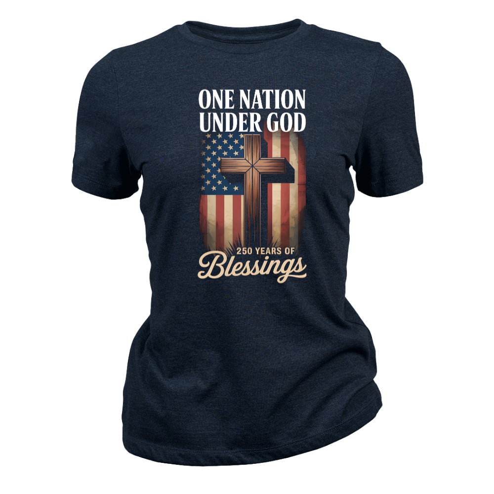 One Nation Under God 250 Years America Blessing - Women T-Shirt