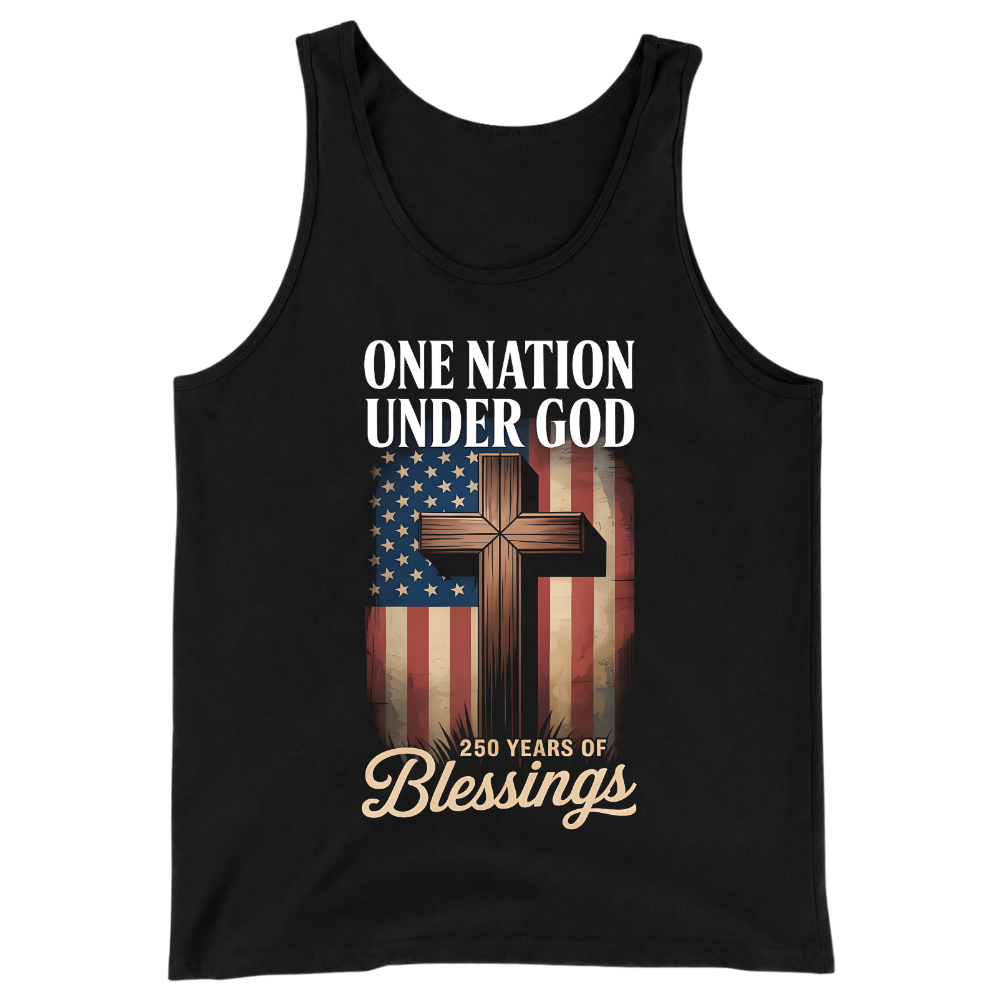 One Nation Under God 250 Years America Blessing - Tank Top