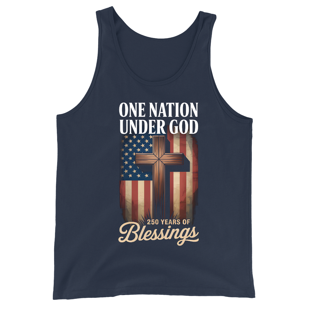 One Nation Under God 250 Years America Blessing - Tank Top