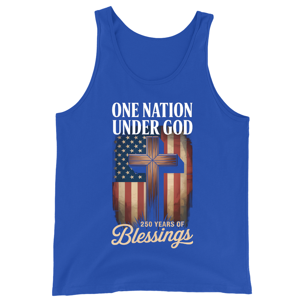 One Nation Under God 250 Years America Blessing - Tank Top