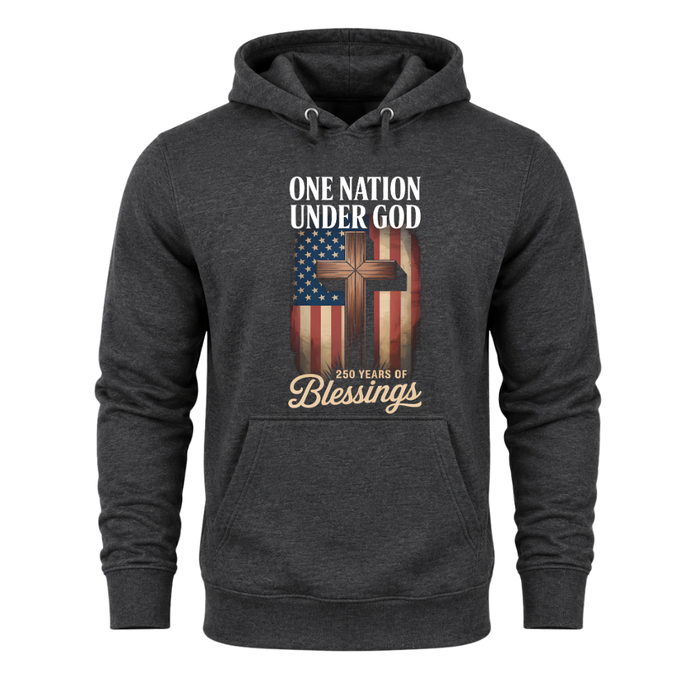 One Nation Under God 250 Years America Blessing - Hoodie