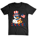 Patriotic Duck Funny 4th Of July USA Flag - T-Shirt