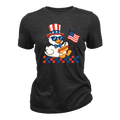 Patriotic Duck Funny 4th Of July USA Flag - Women T-Shirt