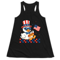 Patriotic Duck Funny 4th Of July USA Flag - Women Tank Top