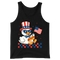 Patriotic Duck Funny 4th Of July USA Flag - Tank Top