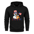 Patriotic Duck Funny 4th Of July USA Flag - Hoodie
