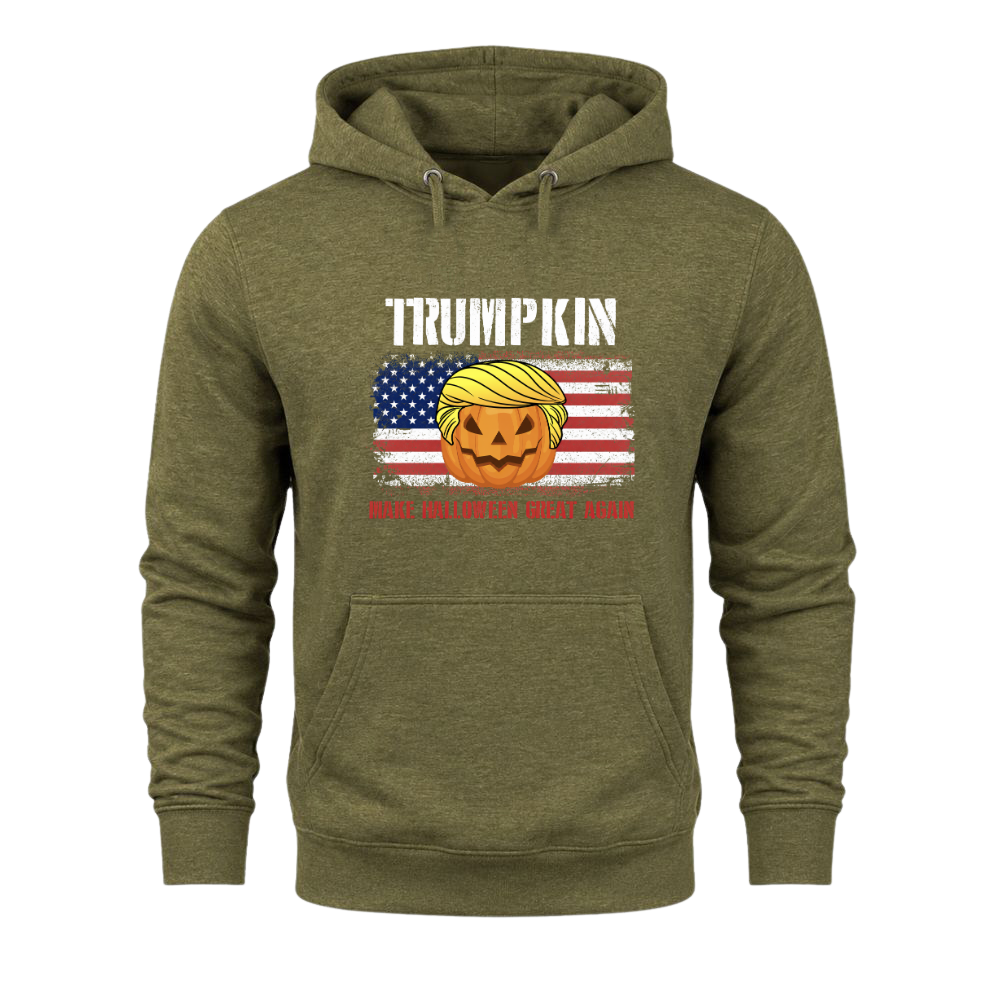 Trumpkin American Flag Halloween - Hoodie