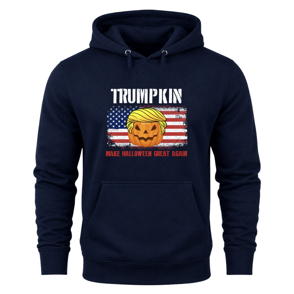 Trumpkin American Flag Halloween - Hoodie