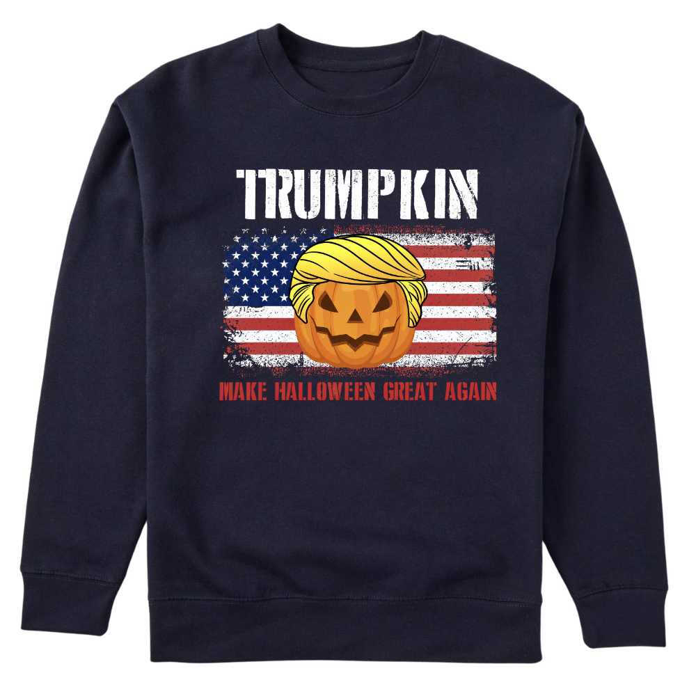 Trumpkin American Flag Halloween - Sweater