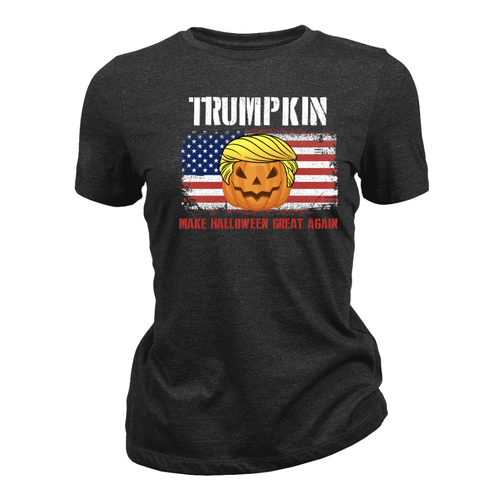 Trumpkin American Flag Halloween - Women T-Shirt