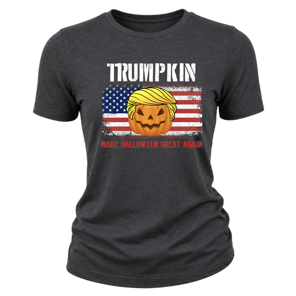 Trumpkin American Flag Halloween - Women T-Shirt
