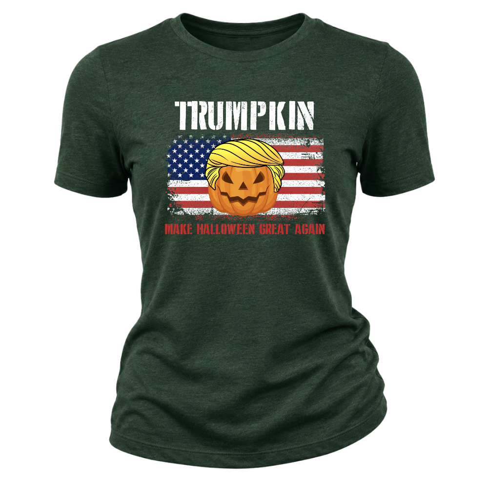 Trumpkin American Flag Halloween - Women T-Shirt