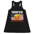 Trumpkin American Flag Halloween - Women Tank Top