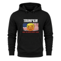 Trumpkin American Flag Halloween - Hoodie