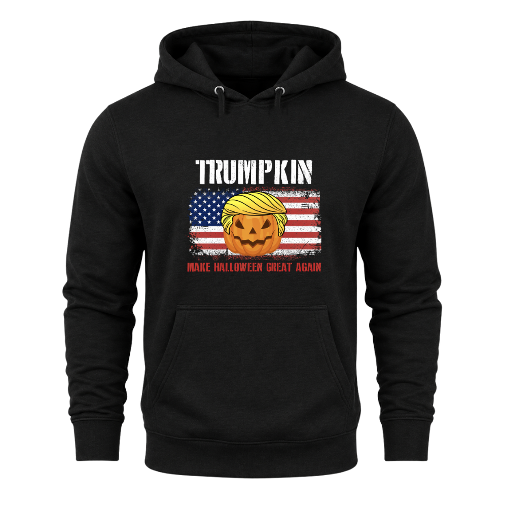 Trumpkin American Flag Halloween - Hoodie