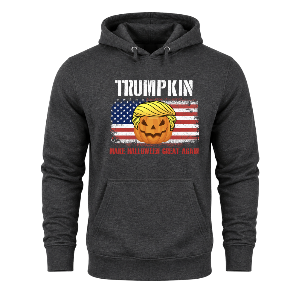 Trumpkin American Flag Halloween - Hoodie