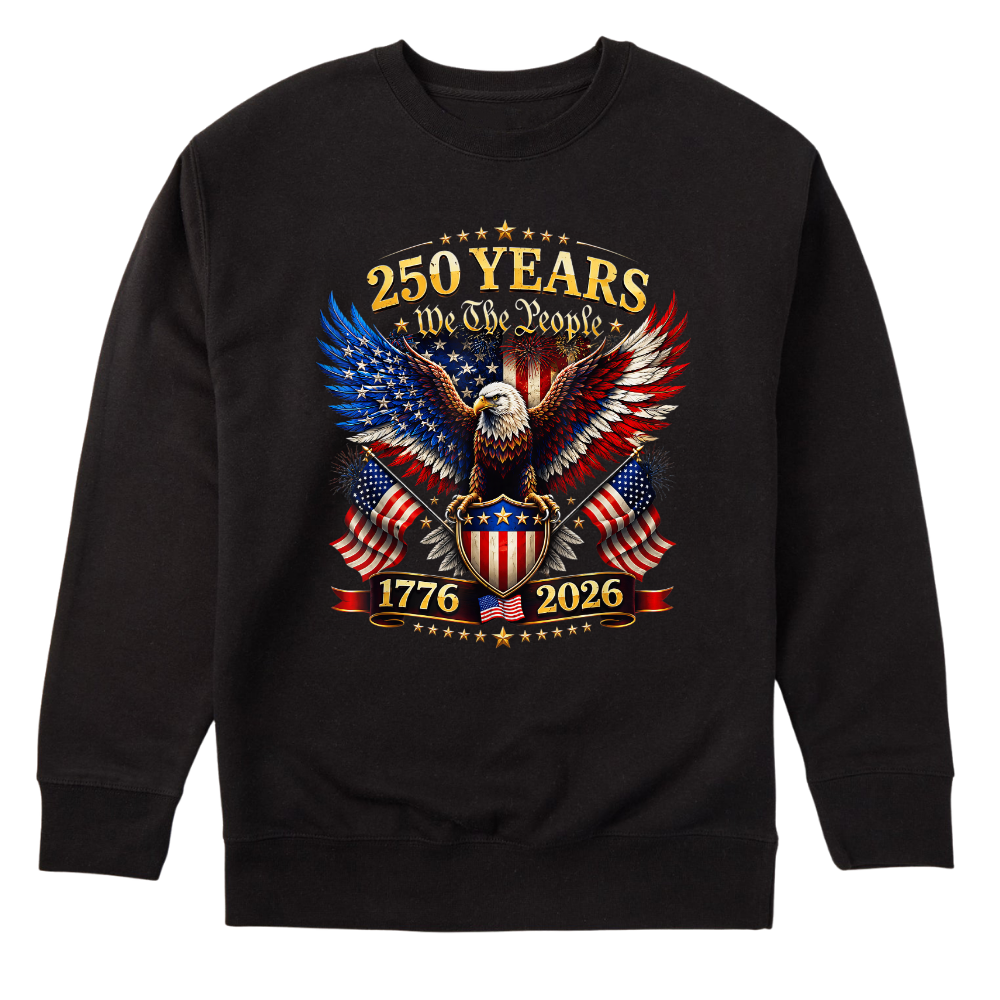 America 250 Years We The People Patriotic Eagle Anniversary - Sweater