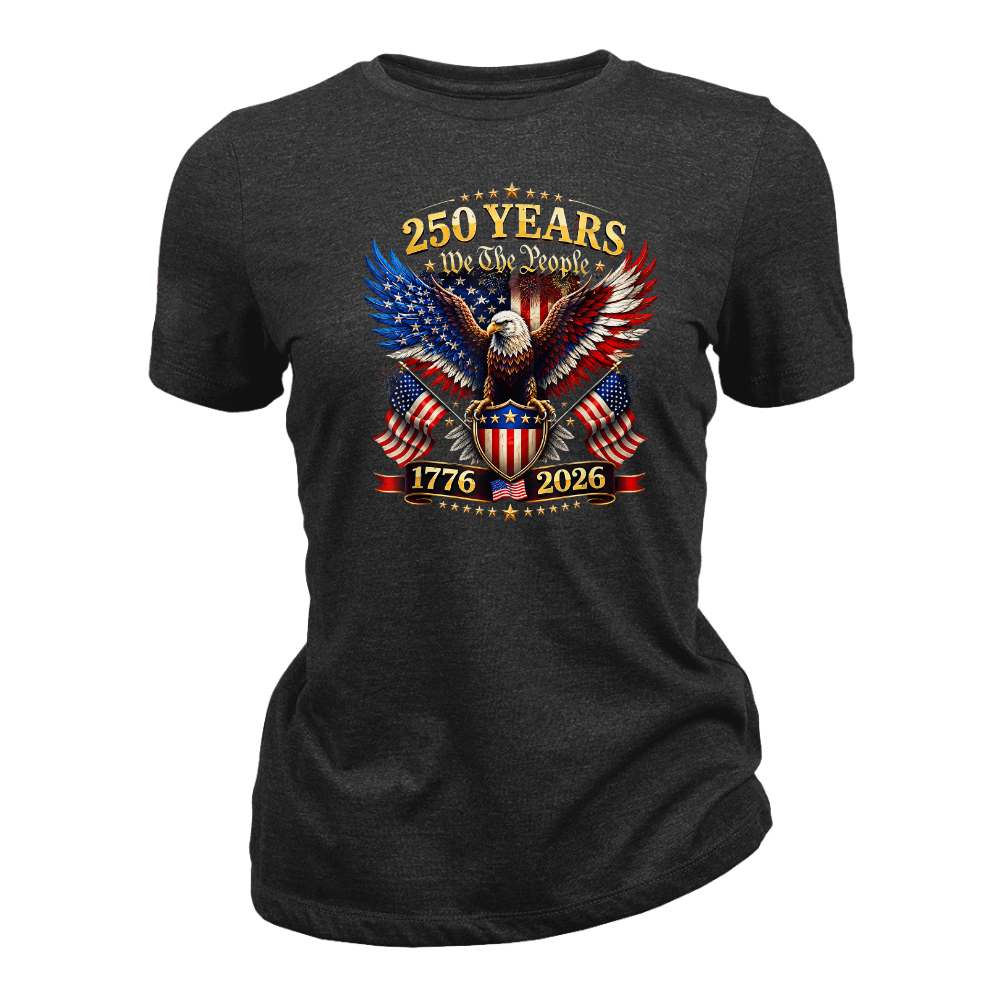 America 250 Years We The People Patriotic Eagle Anniversary - Women T-Shirt