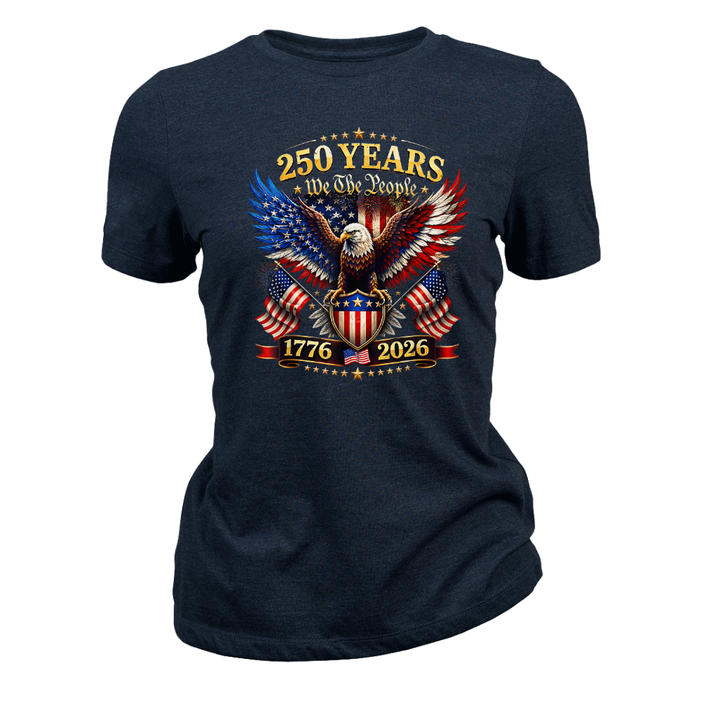 America 250 Years We The People Patriotic Eagle Anniversary - Women T-Shirt